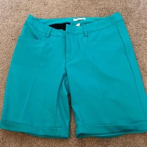 Womens Athletic Golf shorts. Teal/blue color. Size 2
